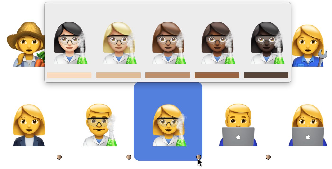 Emoji skintones