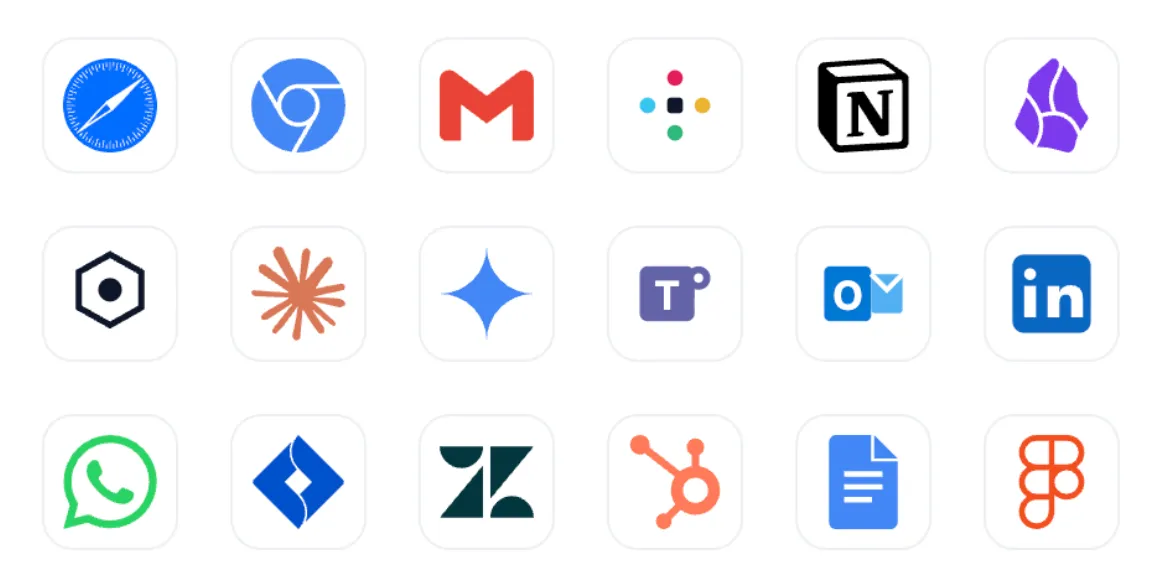 Typinator expands shortcuts instantly in Safari, Google Docs, Mail, Slack, Outlook, Word, Teams, Notion, Obsidian, ChatGPT, Claude, Midjourney, Google Suite, LinkedIn, Zendesk, HubSpot, Atlassian, Jira, and every other macOS. Online or offline.
